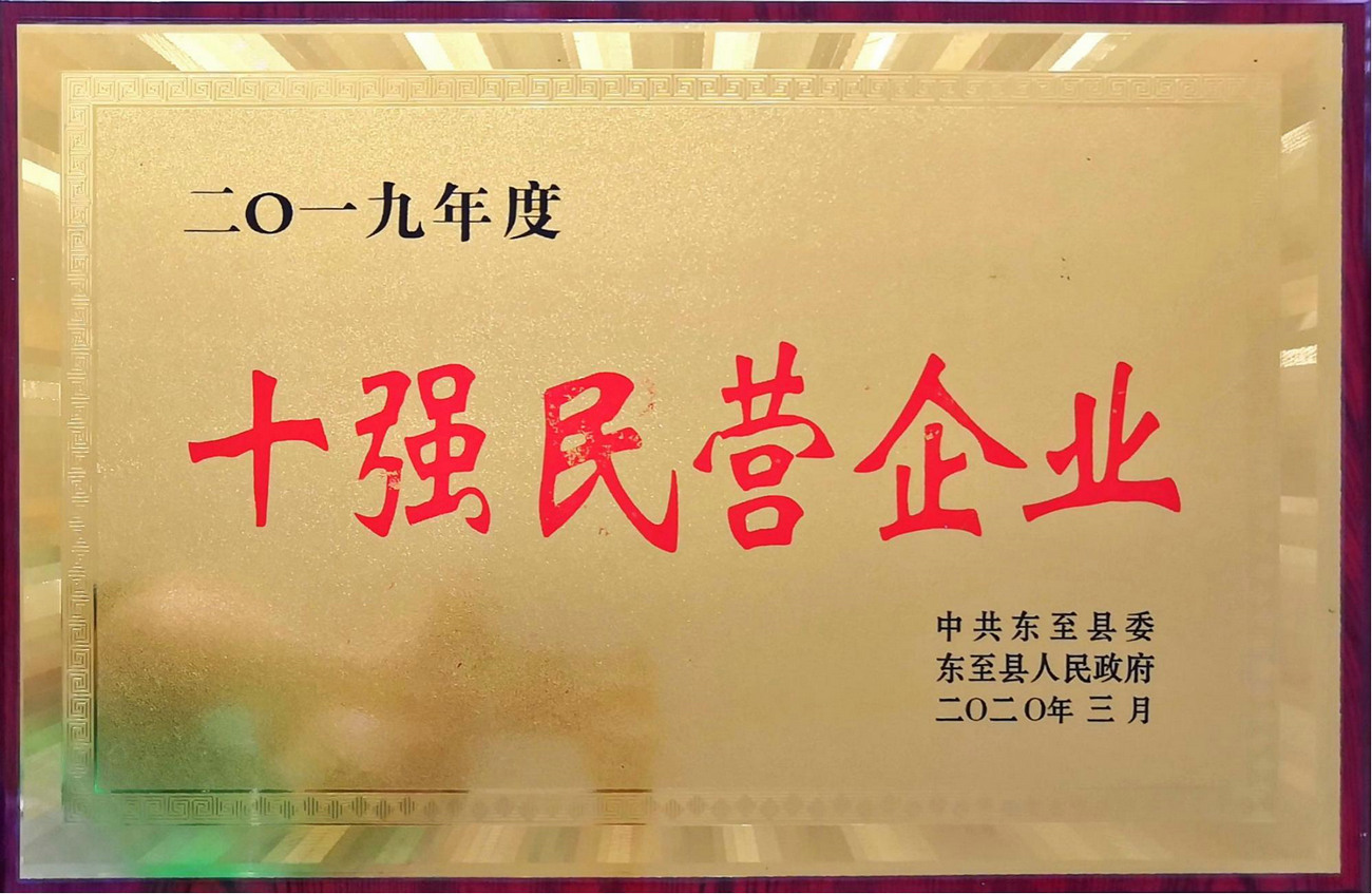 2019年度十強民營企業(yè)